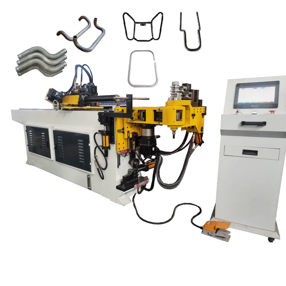 Kim loại thép không gỉ Hướng dẫn sử dụng thủy lực 3D tự động NC CNC Ống Vuông Bender ống máy uốn