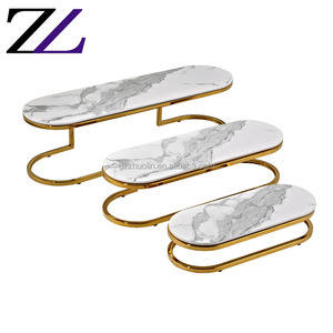 Free Standing Display <strong>Table</strong> Hall Tree Stainless Steel <strong>Outdoor</strong> Party Decoration Elegant Catering <strong>Buffet</strong> Metal Food Display Stand - Product Image 6