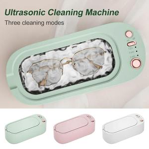 Portable <b>Ultrasonic</b> Cleaner Jewelry <b>Cleaning</b> <b>Machine</b> Electric Sonic Cleaner for Glasses Watches Aligners Bracelets Household Use - Product Image 1
