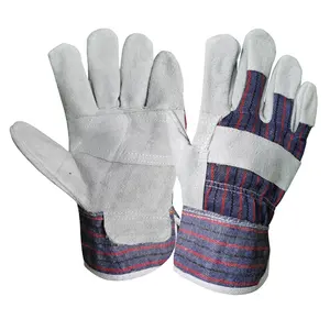 GL1001 Guantes de mano de seguridad Past Cuff Leather Palm Rigger Guantes DE TRABAJO Muebles baratos Guantes de cuero