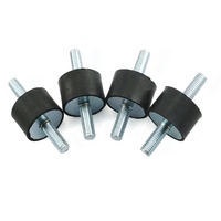 Isolateurs de vibrations cylindriques en caoutchouc avec deux vis Vv40*20*m10*25 ou 28mm, fixation femelle-femelle, anti-vibration