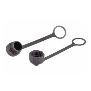 金属塑料内外螺钉方形M12保护帽M12带链条防尘罩 - Product Image 1