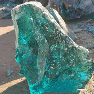 Grande roccia di vetro per l'abbellimento della parete del gabbione di vetro pietra vendita della fabbrica fornitura diretta - Product Image 4