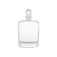 Bouteille en verre décorative transparente carrée de 120 ml pour aromathérapie, durable, pour intérieur, avec boîte promotionnelle
