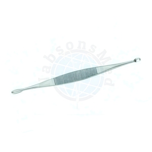 Cureta Ósea de Doble Extremo Volkmann, Ovalada, Afilada, de Acero Inoxidable, Instrumento Quirúrgico Ortopédico Manual de Precisión para Tejido Óseo - Product Image 1