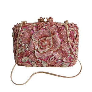 Cartera <span class=keywords><strong>de</strong></span> Mano <span class=keywords><strong>de</strong></span> <span class=keywords><strong>Noche</strong></span> para Mujer <span class=keywords><strong>de</strong></span> Metal con Pedrería y Cristales para Bodas y Cenas - Bolso <span class=keywords><strong>de</strong></span> Mano Cuadrado <span class=keywords><strong>de</strong></span> Diamantes para Novia - Product Image 5