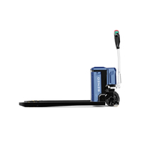 Chariot élévateur à palettes électrique autopropulsé de 1,5 tonne, alimenté par batterie Li-ion, hauteur de levage de 115 mm