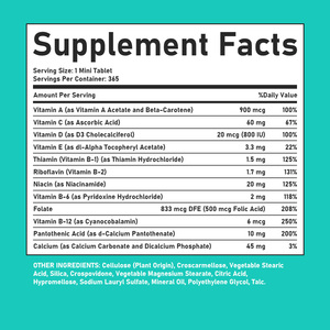 Suplemento Multivitamínico de Marca Privada en Tabletas con Acetato de Vitamina A para Aumentar la Energía y la Vitalidad, Suplemento Multivitamínico Diario - Product Image 3