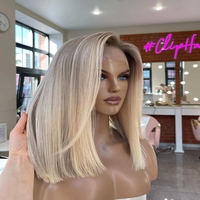 Perruques juives en soie brune, perruques juives à dentelle frontale casher, nouvelles perruques juives sans colle, soie blonde, cheveux humains longs, cheveux européens, perruque juive
