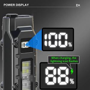 Linterna Portátil, 1000 Lúmenes, Recargable por USB, Linterna Táctica, Linterna LED COB Impermeable IPX4, Luz de Trabajo para Camping - Product Image 5