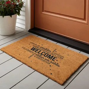 Felpudo con Texto de Bienvenida en Diferentes Idiomas - Product Image 1