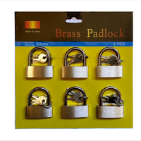 Mini pas cher petit 20mm * 12 pièces ensemble de cadenas en laiton à Yiwu marché serrures serrure à bagages cadenas en laiton