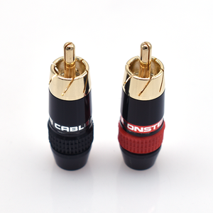 Connecteur RCA mâle <span class=keywords><strong>Monster</strong></span> plaqué or en cuivre pur, type à souder, pour audio-vidéo HiFi, <span class=keywords><strong>Lotus</strong></span> 12V 3A, 5000 cycles, pour haut-parleur - Product Image 3