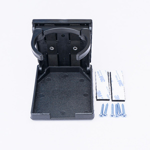 AutoLiuma Porte-gobelet pliable en plastique <span class=keywords><strong>pour</strong></span> café <span class=keywords><strong>et</strong></span> voiture Porte-boisson pliable <span class=keywords><strong>et</strong></span> réglable Noir - Product Image 1