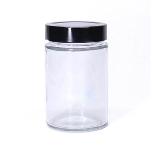 Échantillon Gratuit - Pots de Conservation en Verre à Bouche Profonde de 250 ml, 300 ml, 500 ml avec Couvercle en Fer Blanc Noir pour Cuisine - Product Image 5