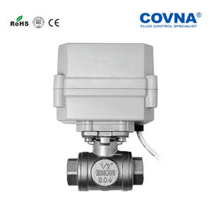 Vanne à bille électrique miniature en acier inoxydable 304 COVNA, trois voies, pneumatique, arrêt automatique, réinitialisation, vanne automatique pour gaz, huile, base OEM - Product Image 4