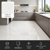 Carrelage en porcelaine effet marbre brillant 800x800mm, résistant à l'usure, pour sol et mur, dalle céramique pour salon, cuisine, salle de bain, couloir