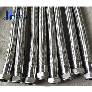 Tuyau tressé en métal haute pression 304 316 tuyau <span class=keywords><strong>Flexible</strong></span> en acier inoxydable/tuyau/tube tuyau <span class=keywords><strong>de</strong></span> 1/2 pouces Double serrure pour robinet <span class=keywords><strong>de</strong></span> bassin - Product Image 2