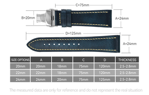 Sport luxe respirant en cuir véritable Vintage classique doux réglable vache Smart Band bracelets de montre confortables - Product Image 2