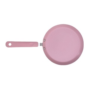 Poêles en aluminium antiadhésives roses en gros, 6, 8, 10 pouces, ustensiles de cuisine peu profonds avec fond à <span class=keywords><strong>induction</strong></span>, casseroles à crêpes et à sauces - Product Image 3