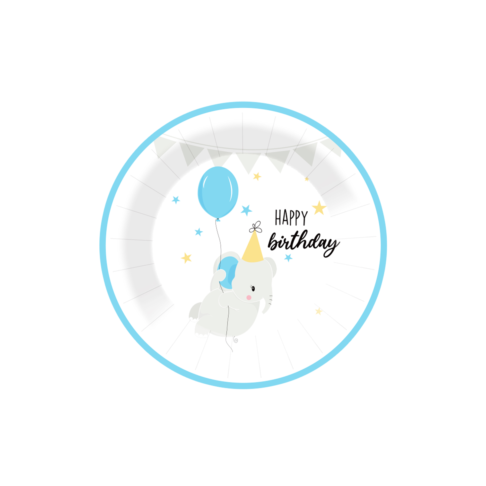 Plato de papel de 7 pulgadas * 8 piezas