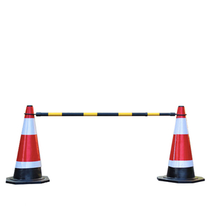 High Quality Plastic Reflective Warning <strong>Crowd</strong> <strong>Control</strong> Road Safety <strong>Barrier</strong> Retractable Connecting Rod Traffic Cone Expandable Bar - Product Image 3