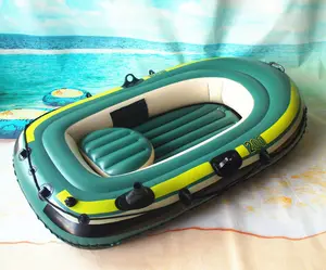 OEM Factory Price PVC Hull material 2 Person rowing boat with hand pump outdoor inflatable fishing boat for sale