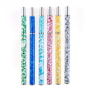 Pinceau plat synthétique pour nail art, à virole ondulée, en forme d'éventail, pour la sculpture de cristaux et la conception de motifs en gel UV - Product Image 4