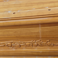 Ataúd de Estilo Europeo con Certificación FSC, Tamaño Personalizado, Fábrica de Origen Shandong, Marca SDD Tmallwood, para Uso en Funerarias
