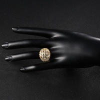 Articles cadeaux bon marché taille personnalisée couleur or mode bague personnalisée pour femmes