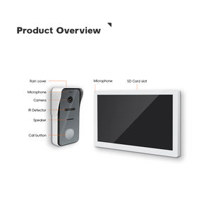 Vidéophone intelligent Tuya, écran tactile 10,1 pouces, 1080P, surveillance de sécurité à domicile pour plusieurs appartements, système d'accès et de déverrouillage de porte - Product Image 3