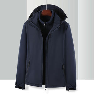 Customized logo Three-in-one <b>jacket</b> men's outdoor winter <b>padded</b> youth mountaineering leisure warm mountaineering clothes cool - Product Image 5