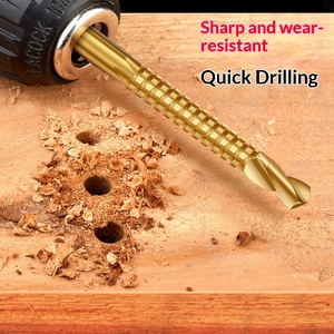 Punta elicoidale multifunzione in acciaio super rapido <span class=keywords><strong>per</strong></span> foratura del legno - Punta rotante in lega con bordo seghettato - Product Image 3