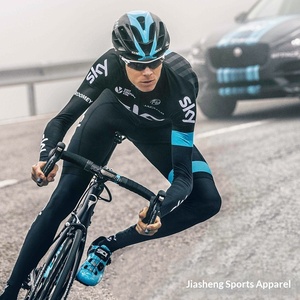 Jersey <span class=keywords><strong>de</strong></span> Ciclismo <span class=keywords><strong>de</strong></span> Manga Larga <span class=keywords><strong>de</strong></span> Nailon y Cachemira para Primavera, Otoño y Verano, <span class=keywords><strong>de</strong></span> Secado Rápido y Transpirable, para Ciclismo <span class=keywords><strong>de</strong></span> Carretera - Product Image 3