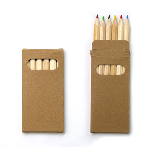 6&12 Colors Mini Colored Pencil Set with Paper Case UV Printing for Gifts for <b>Drawing</b>/Doodling - Product Image 3
