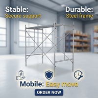 Plateforme d'échafaudage pliable réglable pour échelles, tour d'échafaudage mobile pliable, banc de travail portable pour la peinture et le nettoyage