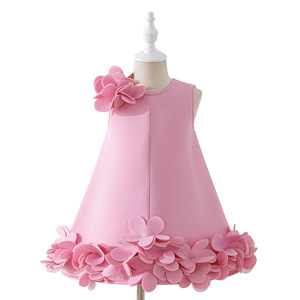 Nuevo Vestido de Niña de Flores para Fiesta de Cumpleaños, Primera Comunión, Boda, Ropa Infantil, Vestido de Fiesta para Niña - Product Image 2