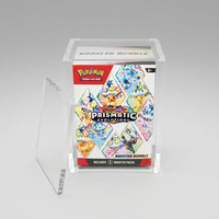 Lot de 151 présentoirs en acrylique anti-UV pour boîtes de 6 paquets de boosters Pokémon Prismatic Evolution avec aimants
