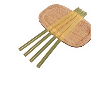 New Yellow Transparent Acrylic Hot Melt Adhesive <strong>Strip</strong> 7mm/11mm High Sticky Thermoplastic <strong>Resin</strong> for Carton Packaging Wooden - Product Image 1