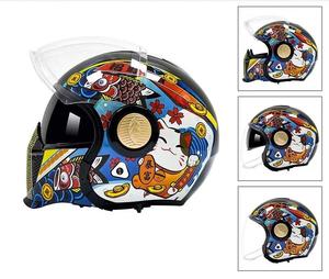 ZoomLon Factory <span class=keywords><strong>Outlet</strong></span> Nuevo Material ABS de alta calidad Certificación DOT Open Full Face Two-in-One Casco de motocicleta - Product Image 6