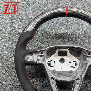 Pour volant en fibre de carbone <span class=keywords><strong>SEAT</strong></span>, modèle sport en daim - Product Image 4