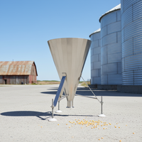 Support sur mesure en acier inoxydable et aluminium, découpé au laser, soudé et plié, antirouille, pour le traitement de tôles destinées aux entonnoirs agricoles