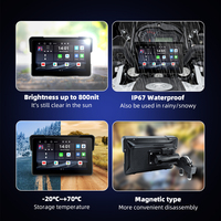 Android 13.0 Wireless Carplay GPS Navigator Motor 7 Inci BT TPMS Tahan Air Plastik ABS Universal