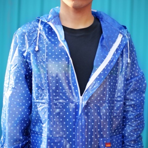 2024 Nuova Giacca Impermeabile Reversibile in PVC Opaco per <span class=keywords><strong>Uomo</strong></span> e Donna, Alta Qualità, Blu, per Escursionismo e Campeggio, Tutte le Stagioni - Product Image 6