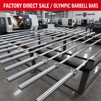 Barre de musculation Samtek Cross Fit pour entraînement en salle de sport, barre de musculation de 15 kg, ensembles de barres fixes