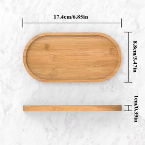 Kasuke Bamboo Wood Tray 17.4cm X 8.8cm Oval Unfinished Sustainable Storage Tray For Fruit Breakfast <b>Teacup</b> Japanese Style - Product Image 1