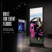 Afficheur numérique LED sur pied, afficheur électronique sur pied pour la publicité dans les centres commerciaux et les magasins