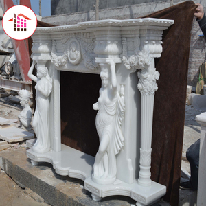 सजावट उच्च बड़ा पत्थर संगमरमर चिमनी <span class=keywords><strong>mantel</strong></span>