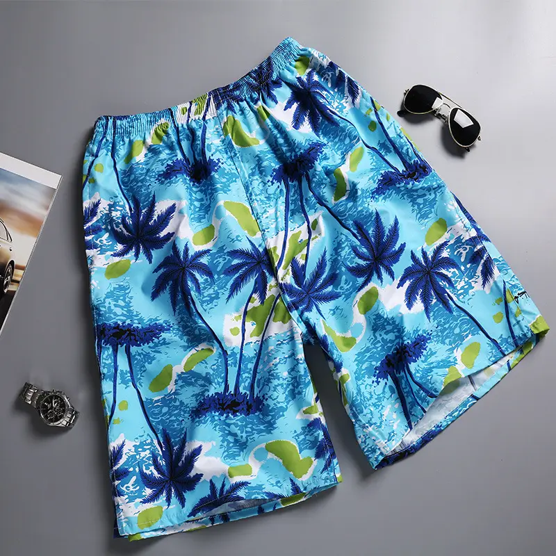 แห้งเร็วสบายๆแห้งเร็ววันหยุดดําน้ํา Beachwear กางเกงในผู้ชายโลโก้ประเทศไทยว่ายน้ําบุรุษยืดเซิร์ฟกางเกงขาสั้นชายหาด
