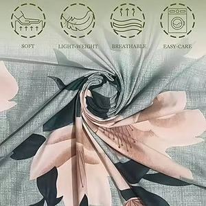 Sábana King de mezcla de algodón 180 TC de moda asequible de lujo con 2 fundas de almohada (rojo y blanco, 90x90 pulgadas), suave, duradera - Product Image 5